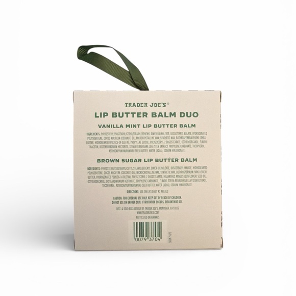 Trader Joe's Lip Butter Balm Duo - Mint Green & Brown - Picture 2 of 2
